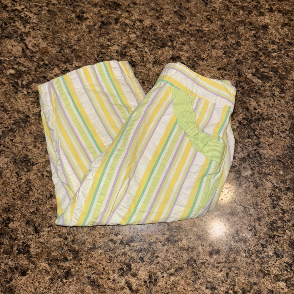 Gymboree First Picnic Line 2011 Stripe Seersucker Pant Spring Pastel Bow